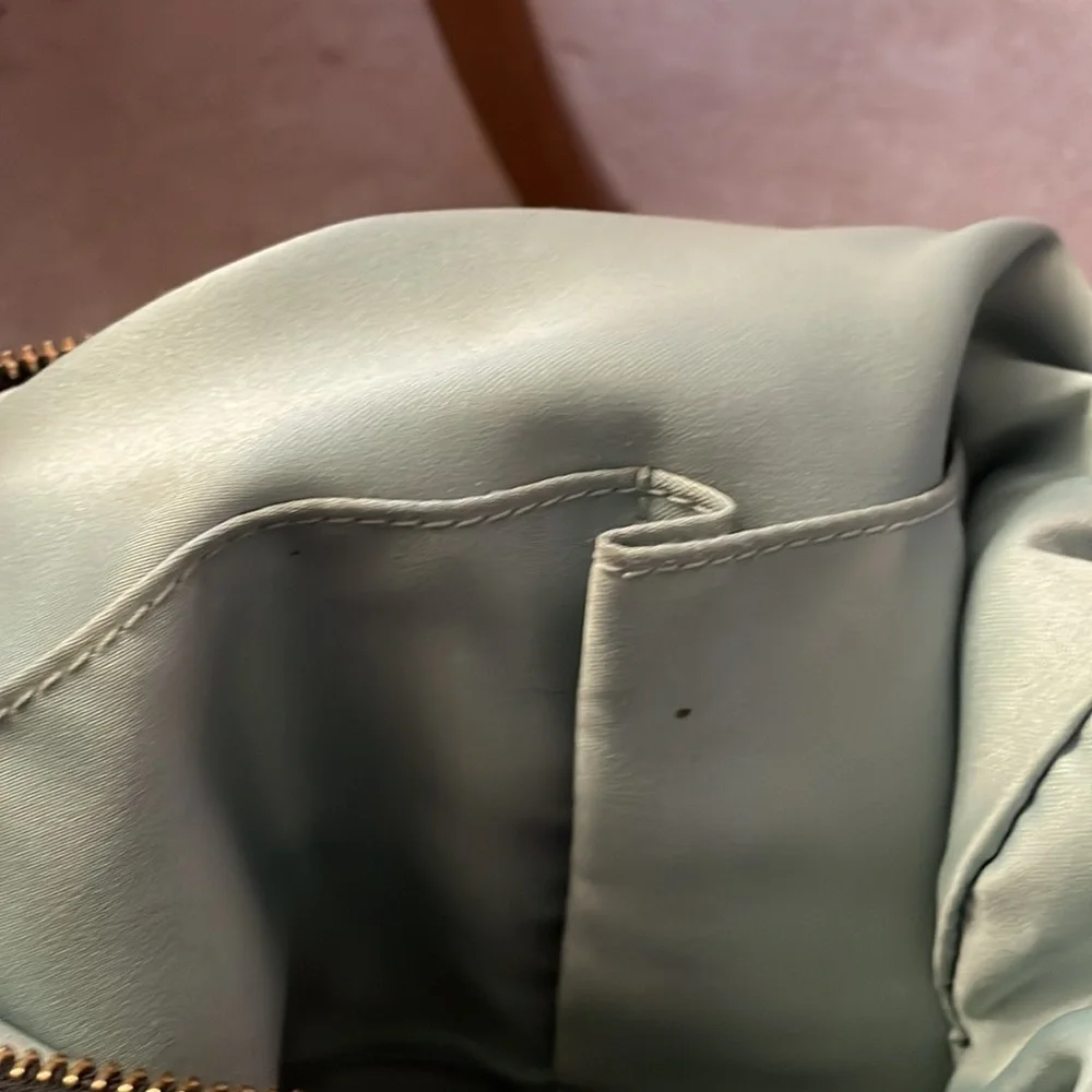 Coach black patent leather hobo bag